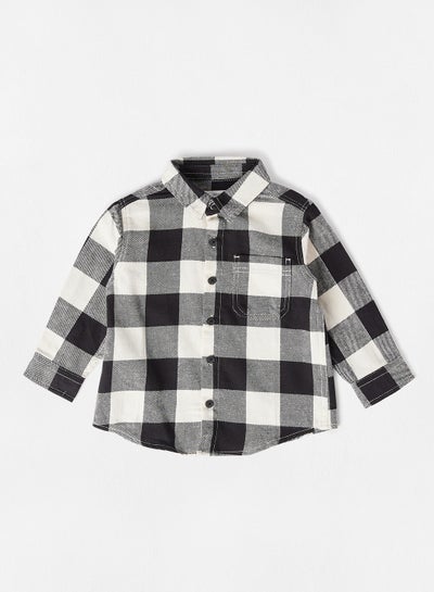 Buy Baby/Kids Checkered Print Shirt Multicolour in UAE