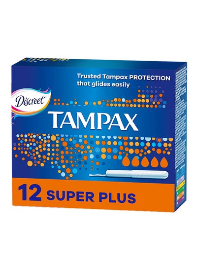 Buy Cardboard Applicator Tampons Super Plus Absorbency 12 Count in UAE