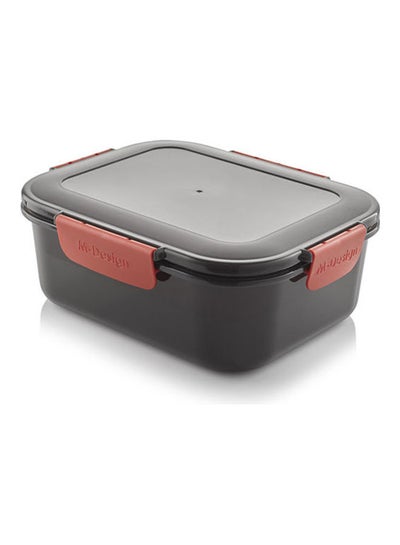 اشتري Fresco Lunch Box Black/Red 2.1Liters في مصر