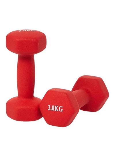 Buy 2-Pieces Neoprene Dumbbells Set 28x16x10cm in UAE