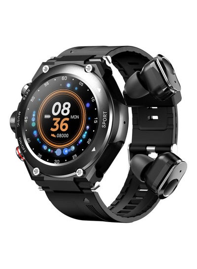 اشتري Smart Watch With Wireless Earbuds Black في الامارات