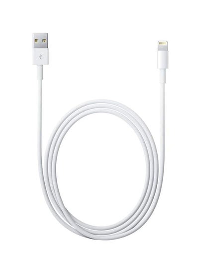 اشتري كابل من لايتنينج إلى USB بطول 1 متر أبيض في الامارات