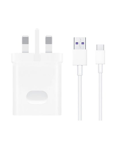 Buy 40W USB Type-C Wall Super Charger White in UAE