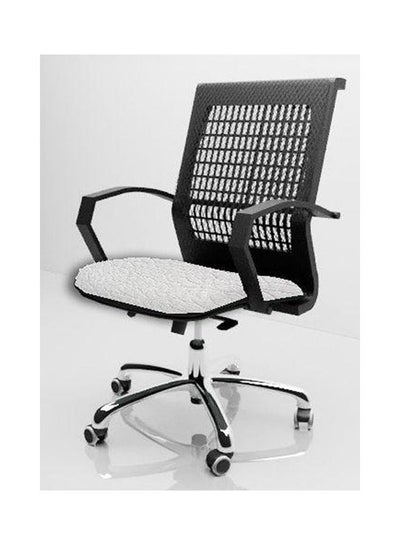 Buy Swivel Office Chair White- Black 50x110x50 cm White- Black 50x110x50 cmkg in Egypt