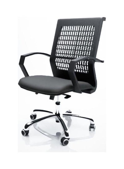 Buy Swivel Office Chair Black 50x110x50 cm Black 50x110x50 cmkg in Egypt