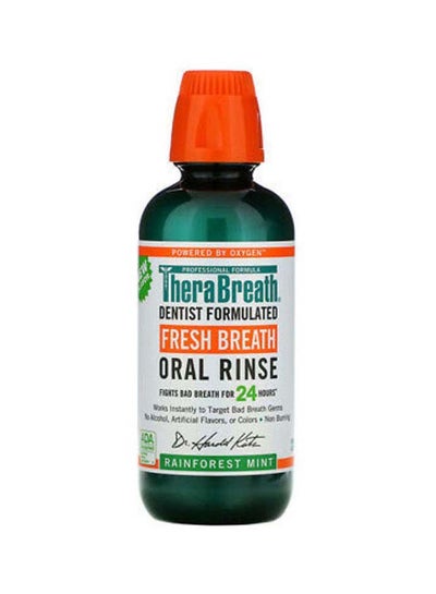 Buy Fresh Breath, Oral Rinse, Rainforest Mint Green 473ml in UAE