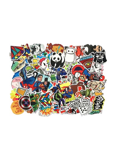 Buy 100-Piece Cool Waterproof Vinyl Sticker Set For Kids, Assorted Mta-001 5x7x2cm in Saudi Arabia