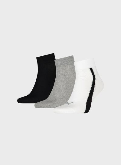 اشتري 3 Pack Of Ankle Length  Socks Multicolour في الامارات