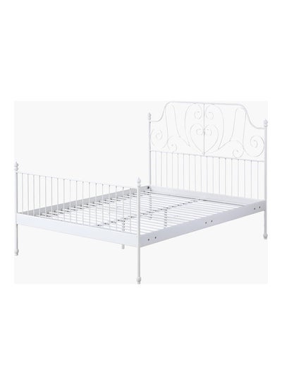 Buy Stova Isabella Queen Metal Bed White 140 x 157cm in Saudi Arabia