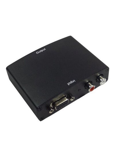 اشتري صندوق محول بمنفذ VGA إلى منفذ HDMI أسود في مصر