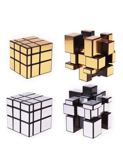 Buy 2-Piece 3X3 Mirror Blocks Cube Speed Magic Cube Toy in Egypt