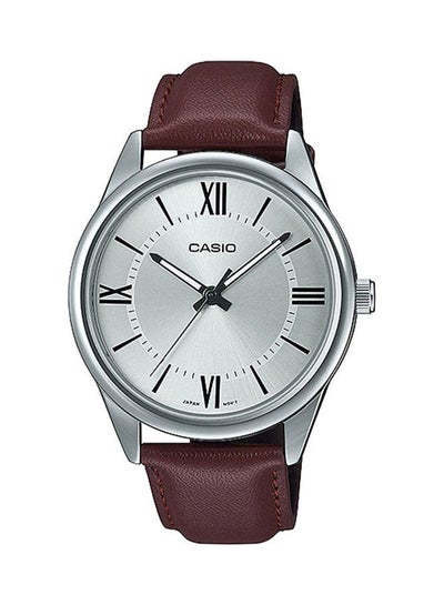 Buy Men's Leather Analog Watch MTP-V005L-7B5UDF in Egypt