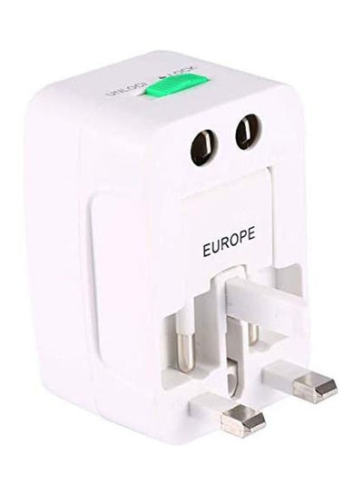 Buy Universal World Wide Travel Charger Adapter Plug All-In-One Ac Power Socket Adapter Converter Us Uk Au Eu Plug White in Egypt