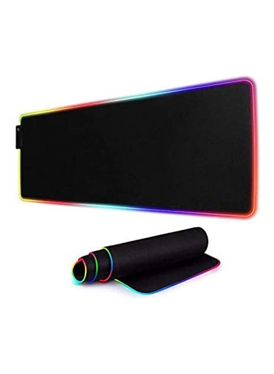 اشتري Led Luminous Gaming Mouse Pad Rgb Oversized Glowing Keyboard Mat في مصر