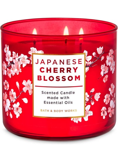 Buy Japanese Cherry Blossom 3 Wick Candle Q024635104 Multicolour in Egypt