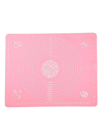 Buy Silicone Baking Sheet Pink/White 38x48x0.01centimeter in UAE