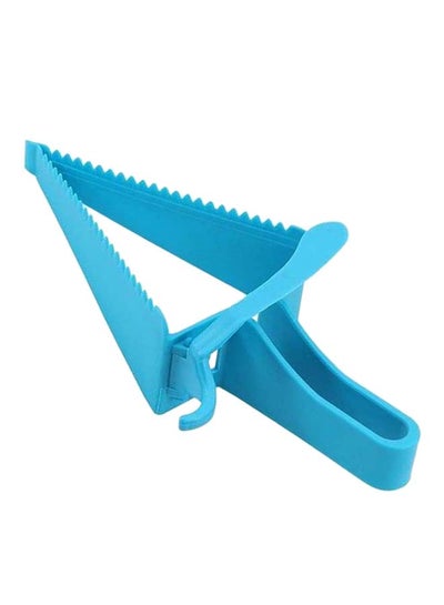 Buy Triangular Cake Cutter Blue 5x12x25cm in UAE