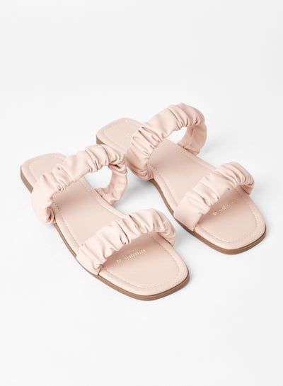 Buy Comfortable Footbed Trendy Flat Sandals Gardi Blush in Saudi Arabia