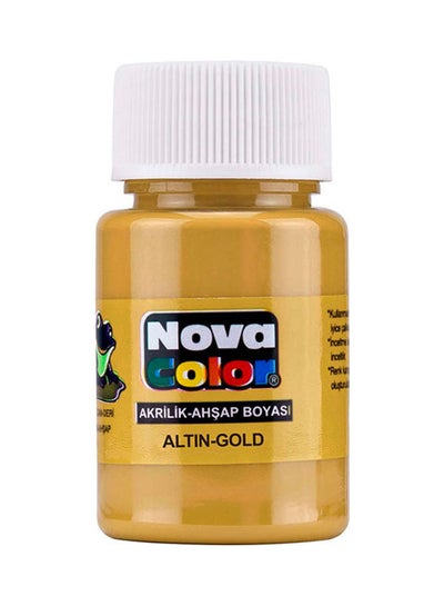 اشتري Turkish Acrylic Colors Bottle Gold في مصر