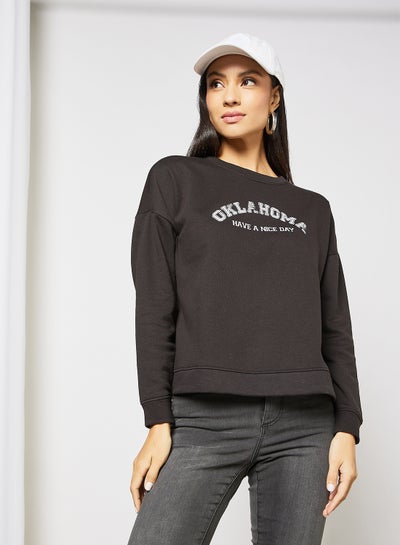 Oklahoma Crew Neck Sweatshirt Black 