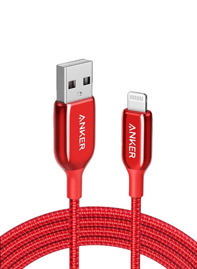 Buy Powerline Plus III Lightning to USB A Cable A8823H91 Red in Saudi Arabia