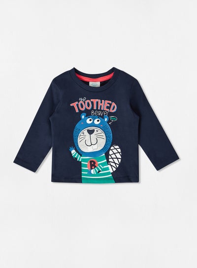 Buy Baby Graphic T-Shirt Navy in UAE