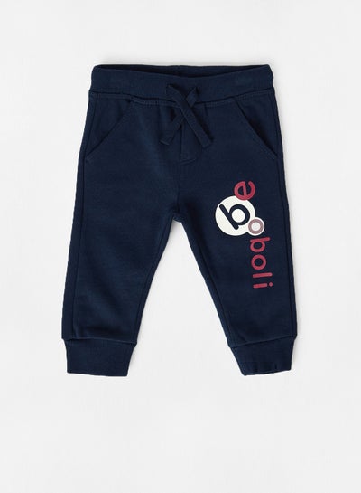 Buy Baby Logo Joggers Navy in UAE