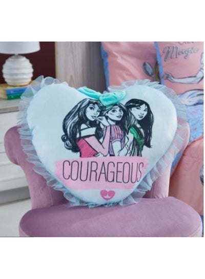 Buy Princess And Friends Shaped Cushion Polyester Multicolour 40x40cm in Saudi Arabia