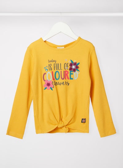 Buy Kids/Teen Graphic T-Shirt Yellow in UAE