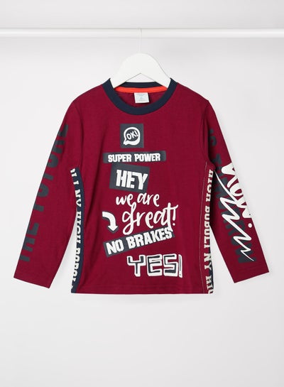Buy Kids/Teen Graphic T-Shirt Red in UAE