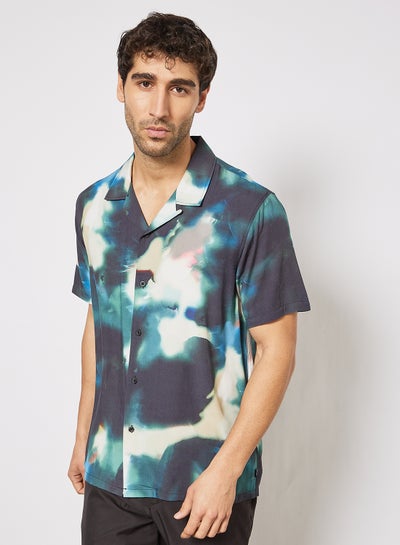 Buy Abstract Resort Shirt Blue in UAE