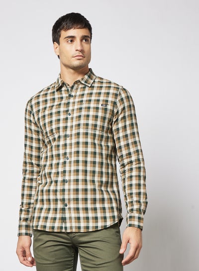 اشتري Alameda II Checkered Shirt بيج في الامارات