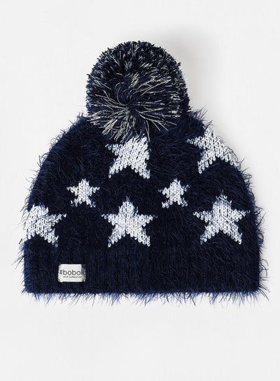 Buy Kids Pom-Pom Beanie Navy in UAE