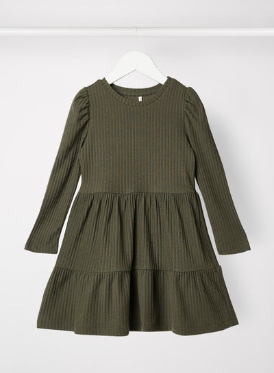 Buy Kids/Teen Puff Dress Green in UAE