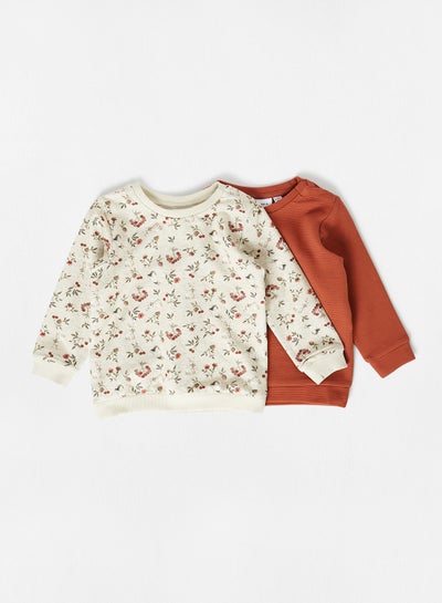 Buy Infant/Baby Sweatshirt (Pack of2) Multicolour in UAE