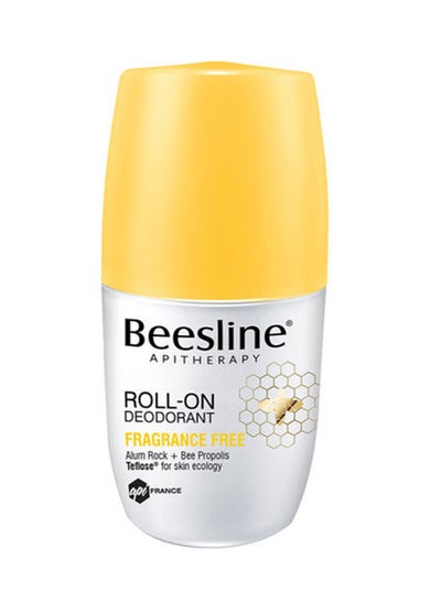 Buy Fragrance-Free Roll-On Deodorant White/Yellow 50ml in Saudi Arabia