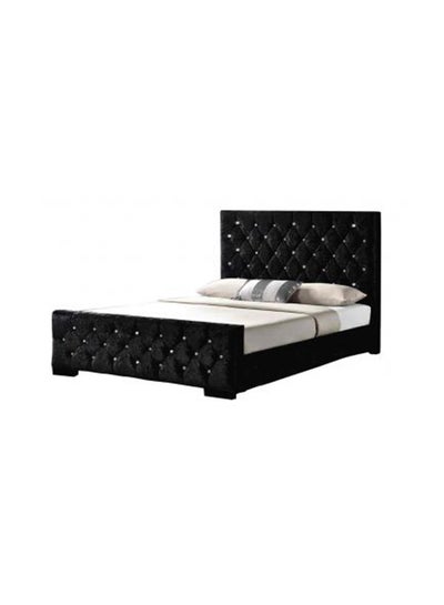 Buy Arya Bed Frame Without Mattress Black Queen in UAE