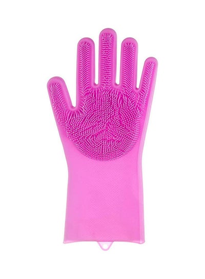 Buy Kitchen Silicone Cleaning Gloves Purple in Egypt