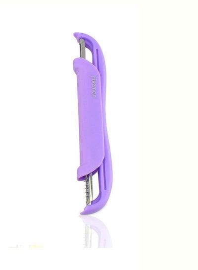 Buy High-Quality Vegetable P-Peeler With 2 Blades Purple in UAE