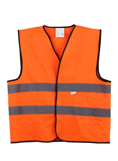 Buy Reflective Safety Vest Orange/Grey/Black in Saudi Arabia