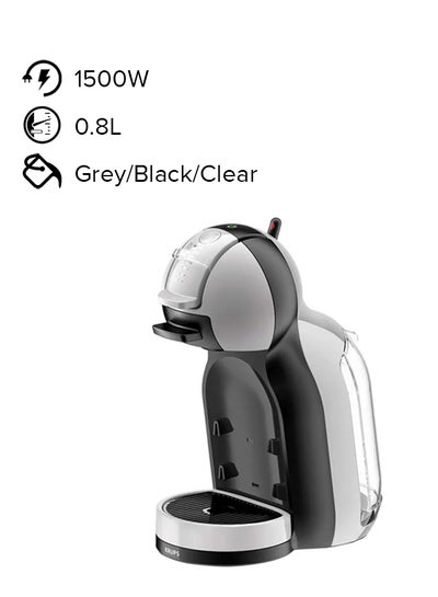 Buy Dolce Gusto MiniMe Coffee Machine 0.8 l 1500 W KP123B Grey/Black/Clear in UAE