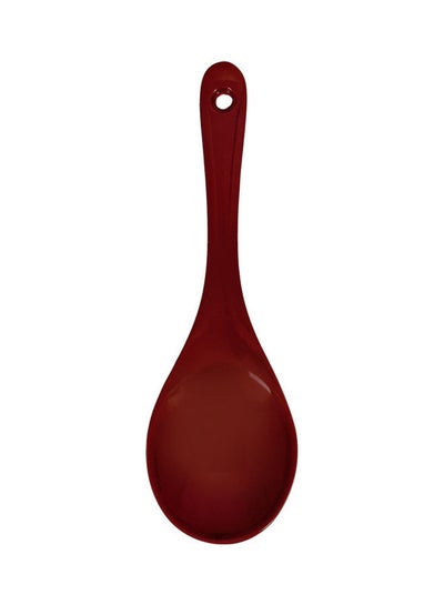 Buy Melamine Serving Spoon Red 23.3x7.4x3.3cm in UAE