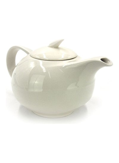 Buy Porcelain Tea Pot White 1.2Liters in UAE