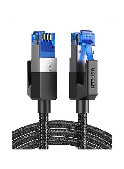 Buy Ethernet Cable Cat8 High Speed 40Gbps 2000MHz RJ45 Network Patch Cord Braided LAN Wire Compatible with Gaming PC Switch PS5/PS4 /PS3 Xbox Modem Router WiFi Extender-1M Black in Egypt