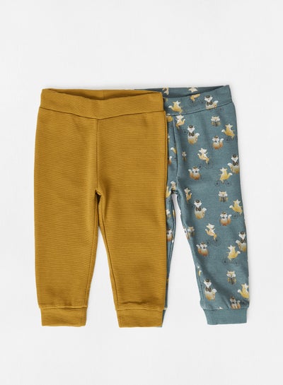Buy Infant/Baby Sweatpants (Pack of 2) Multicolour in UAE