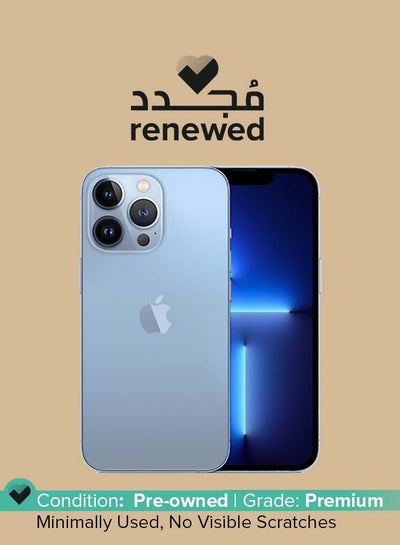 Buy Renewed - iPhone 13 Pro 128GB Sierra Blue 5G With FaceTime - International Version in UAE