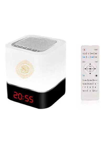 Buy Touch Lamp Quran Bluetooth Speaker With Remote White in UAE