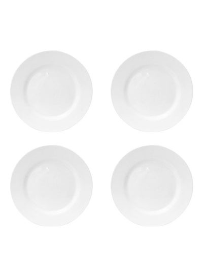 Buy 4-Piece New Bone Side Plate White 8inch in Saudi Arabia