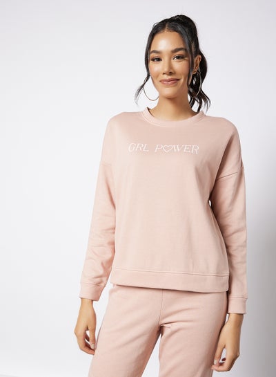 Buy Graphic Sweatshirt Pink in UAE