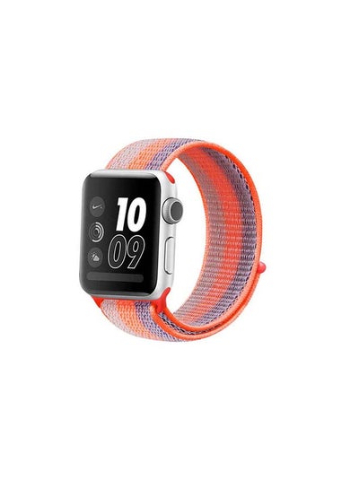 اشتري Sport Loop Replacement Band for Apple Watch Series 7/6/5/4/SE 41/40/38mm Orange Stripes في الامارات
